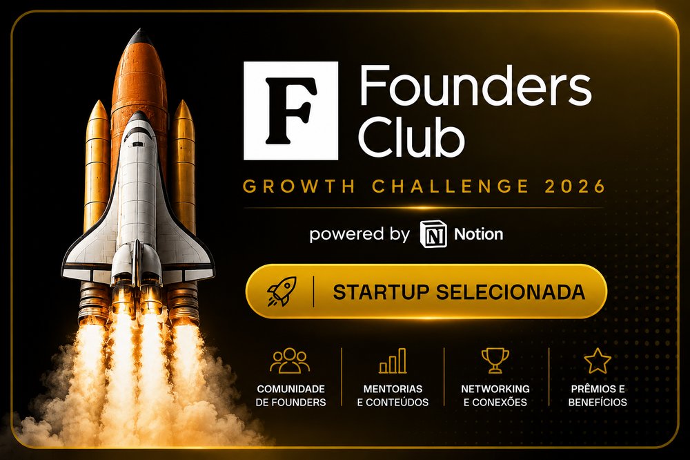 Selo Founders Club Growth Challenge 2026 — GRAX é Startup Selecionada
